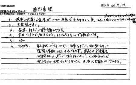 選挙に必要な道具が一つのお店でそろわない事。